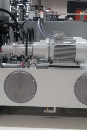 Hydraulic power unit for a production line